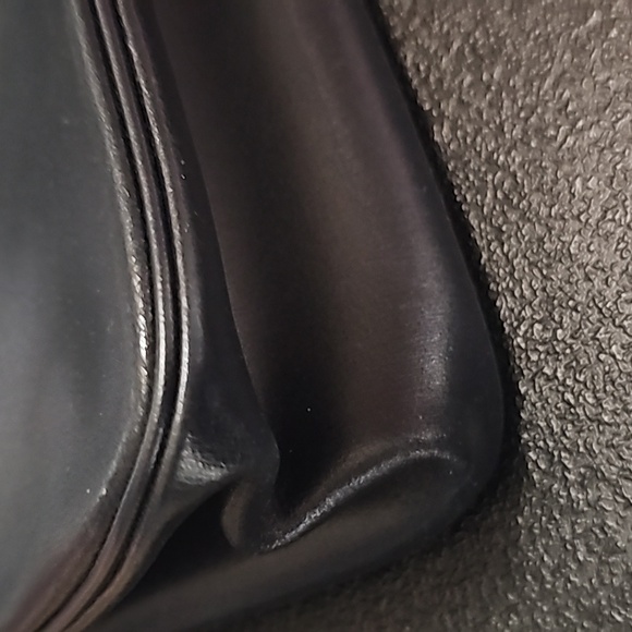 Longchamp Roseau. BLACK Leather Tote Bag - Picture 7 of 7